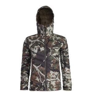 First Lite Women's Brooks Down Sweater Fusion Camo Coat Small NWT